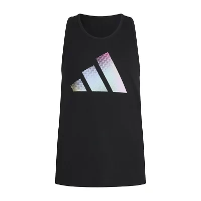 adidas Big Kid Girls Crew Neck Sleeveless Active Tank Top