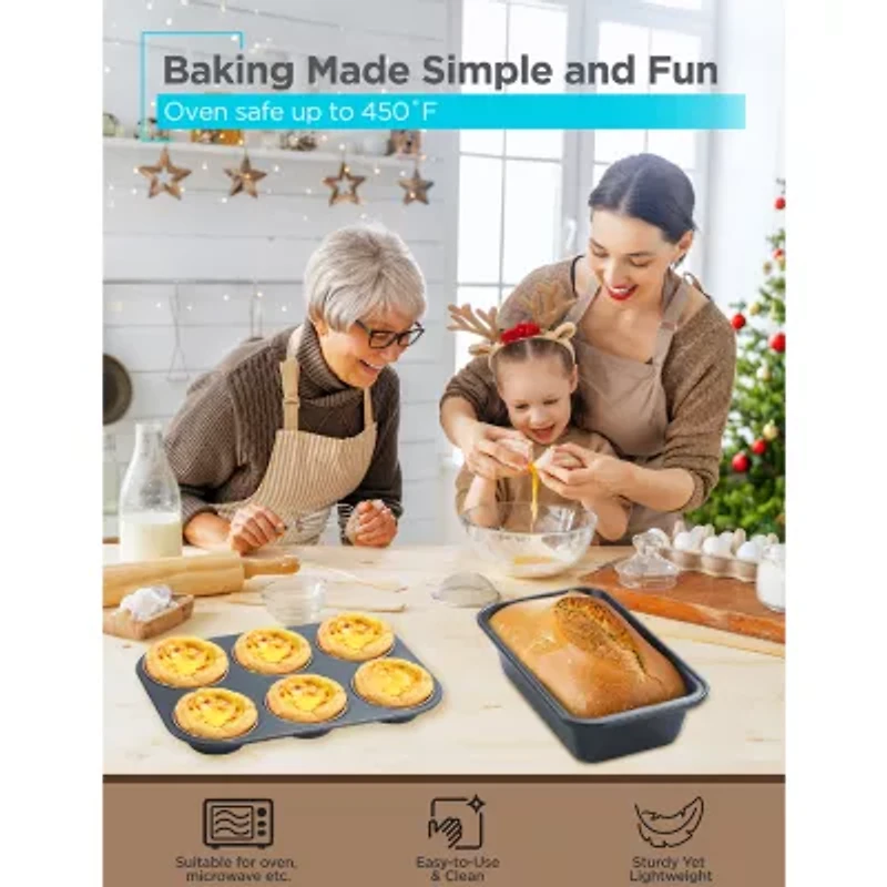 Black+Decker Carbon Steel 6-pc. Non-Stick Bakeware Set