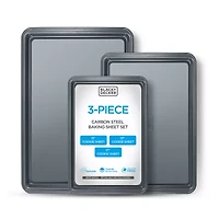 Black+Decker Carbon Steel 3-pc. Non-Stick Cookie Sheet