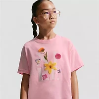 Nike Big Kid Girls Crew Neck Short Sleeve Regular Fit Graphic T-Shirt