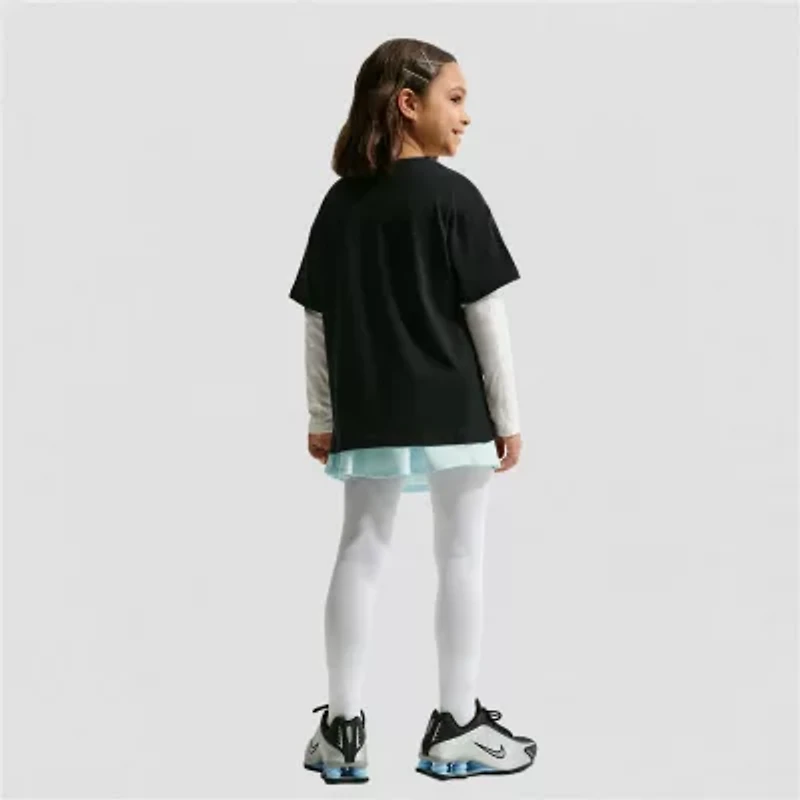 Nike Big Kid Girls Crew Neck Short Sleeve Regular Fit Graphic T-Shirt