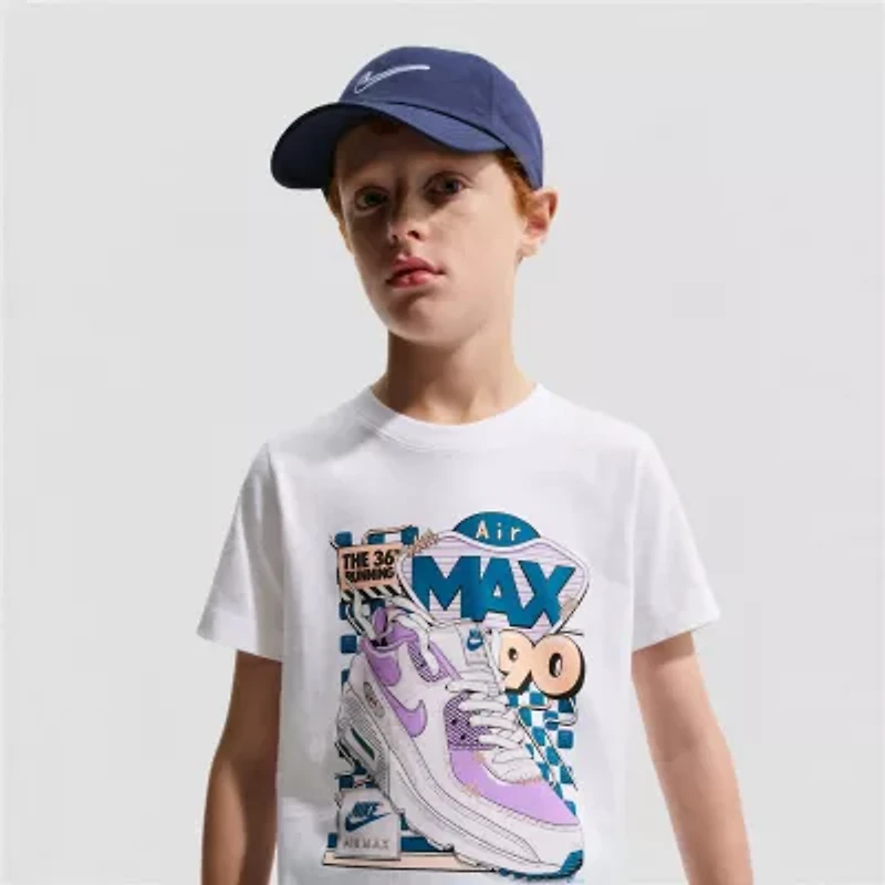 Nike Big Kid Unisex Crew Neck Short Sleeve Regular Fit Graphic T-Shirt