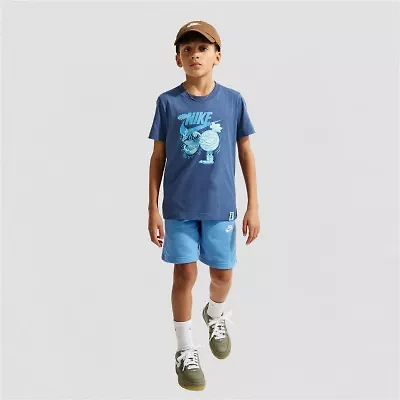 Nike Big Kid Unisex Crew Neck Short Sleeve Regular Fit Graphic T-Shirt