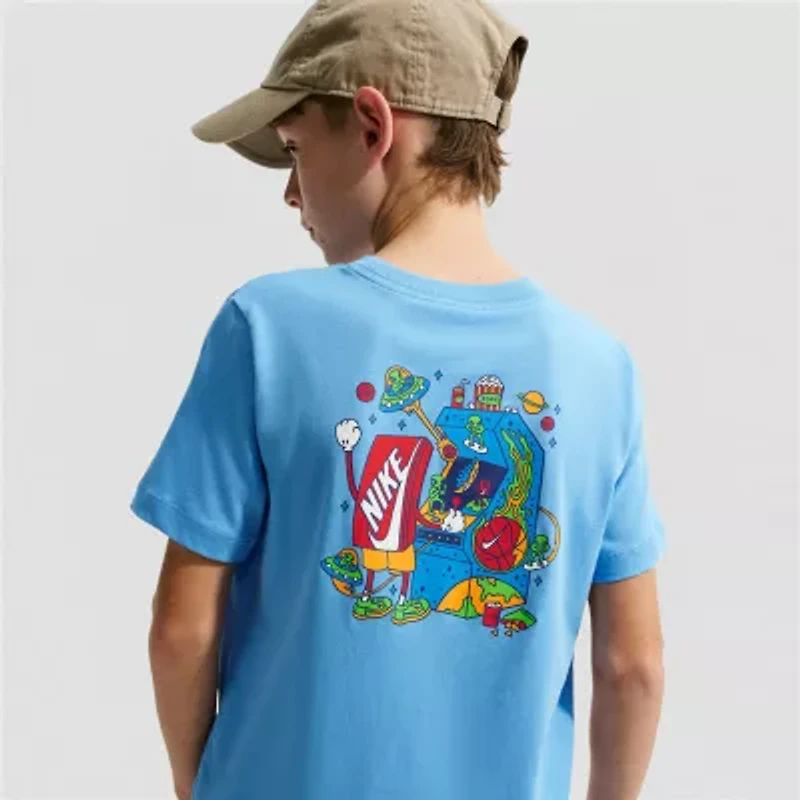 Nike Big Kid Unisex Crew Neck Short Sleeve Regular Fit Graphic T-Shirt