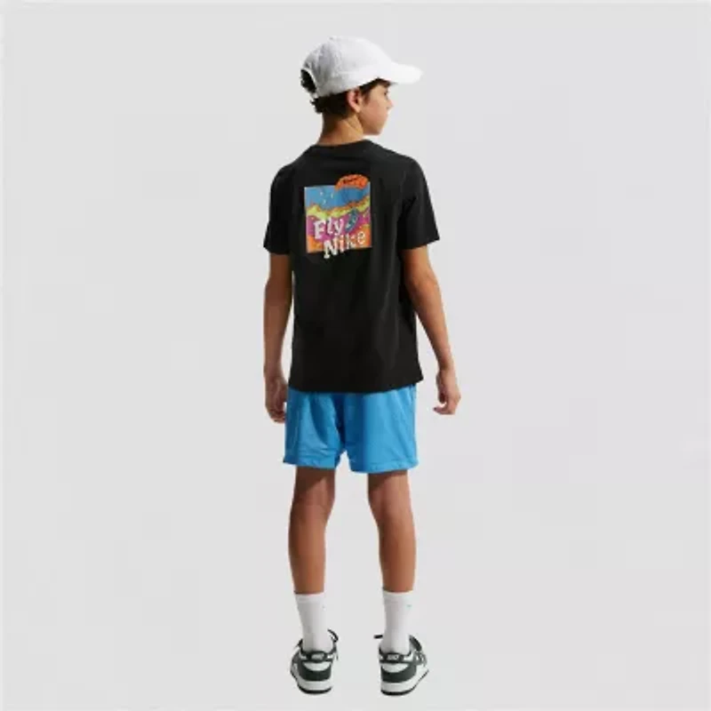 Nike Big Kid Unisex Crew Neck Short Sleeve Regular Fit Graphic T-Shirt