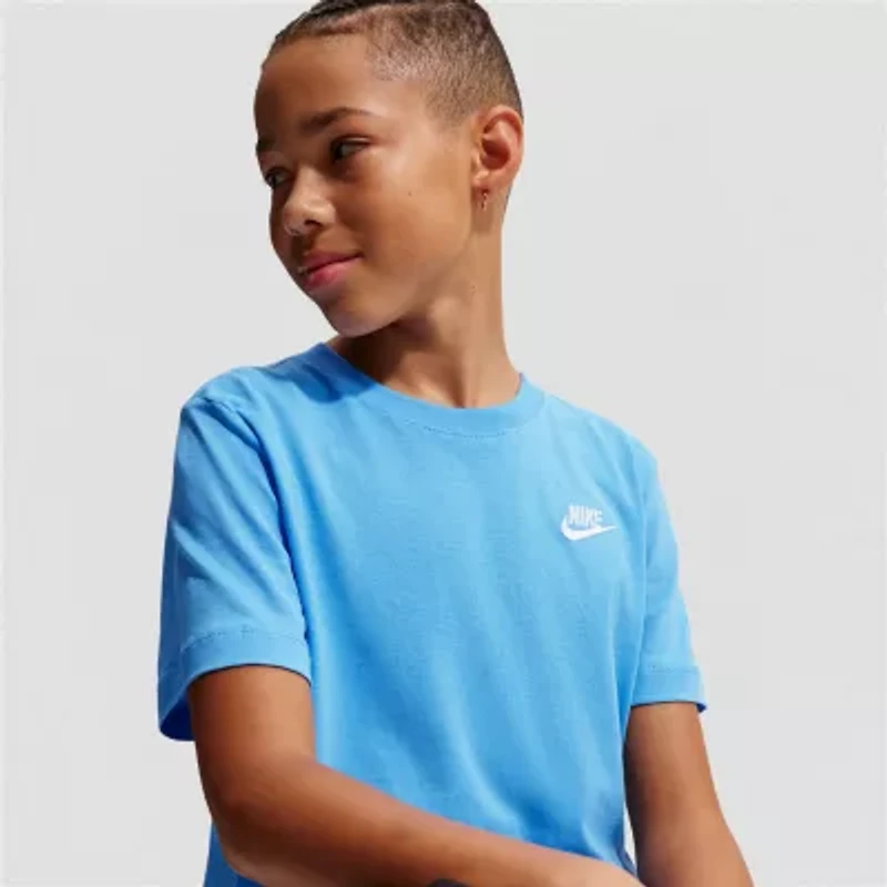 Nike Big Kid Unisex Round Neck Short Sleeve Regular Fit Graphic T-Shirt