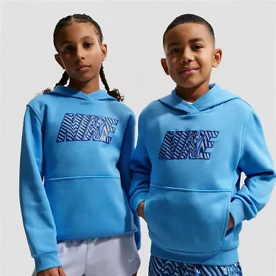 Nike Club Big Kid Unisex Long Sleeve Fleece Active Hoodie