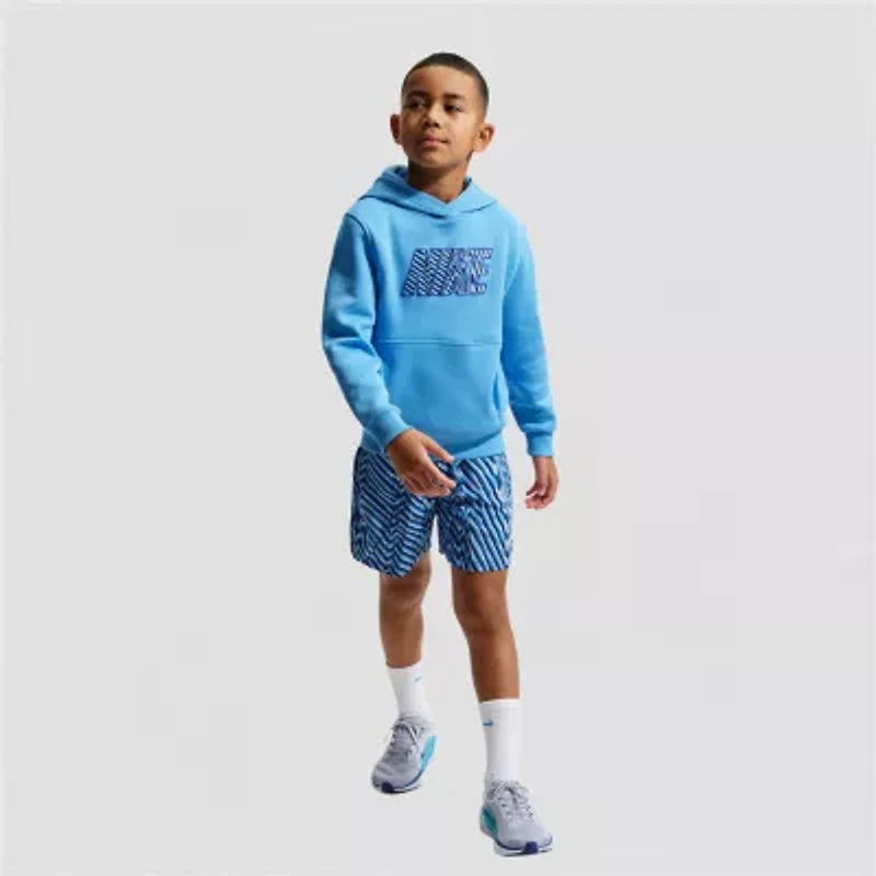 Nike Club Big Kid Unisex Long Sleeve Fleece Active Hoodie