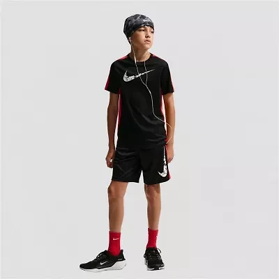 Nike Dri-Fit Big Kid Unisex Crew Neck Short Sleeve Regular Fit Graphic T-Shirt