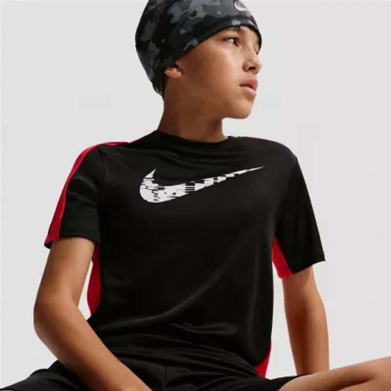 Nike Dri-Fit Big Kid Unisex Crew Neck Short Sleeve Regular Fit Graphic T-Shirt