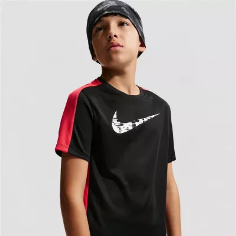 Nike Dri-Fit Big Kid Unisex Crew Neck Short Sleeve Regular Fit Graphic T-Shirt