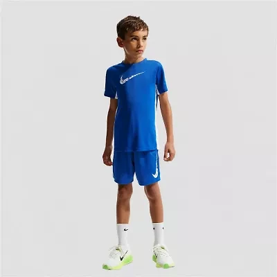 Nike Dri-Fit Trophy Big Kid Unisex Crew Neck Short Sleeve Regular Fit Graphic T-Shirt