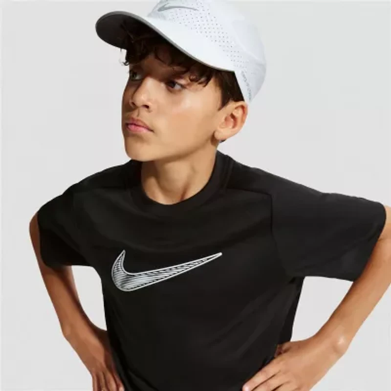 Nike Club Big Kid Unisex Crew Neck Short Sleeve Regular Fit Graphic T-Shirt