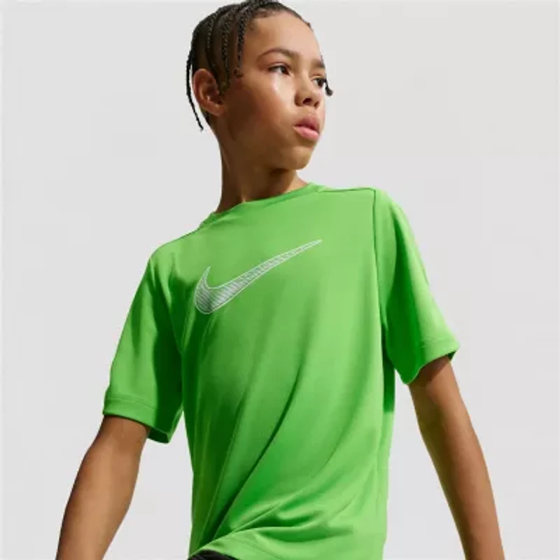Nike Club Big Kid Unisex Crew Neck Short Sleeve Regular Fit Graphic T-Shirt