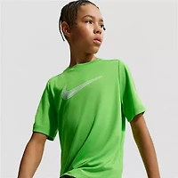 Nike Club Big Kid Unisex Crew Neck Short Sleeve Regular Fit Graphic T-Shirt
