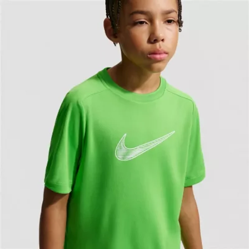 Nike Club Big Kid Unisex Crew Neck Short Sleeve Regular Fit Graphic T-Shirt