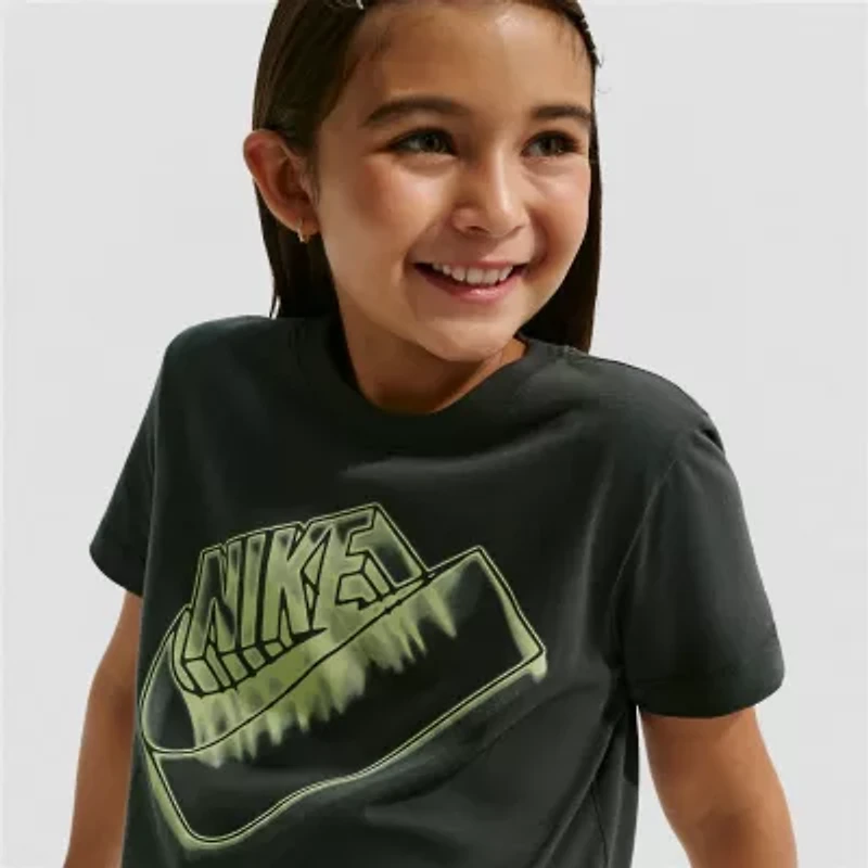 Nike Big Kid Unisex Crew Neck Short Sleeve Regular Fit Graphic T-Shirt