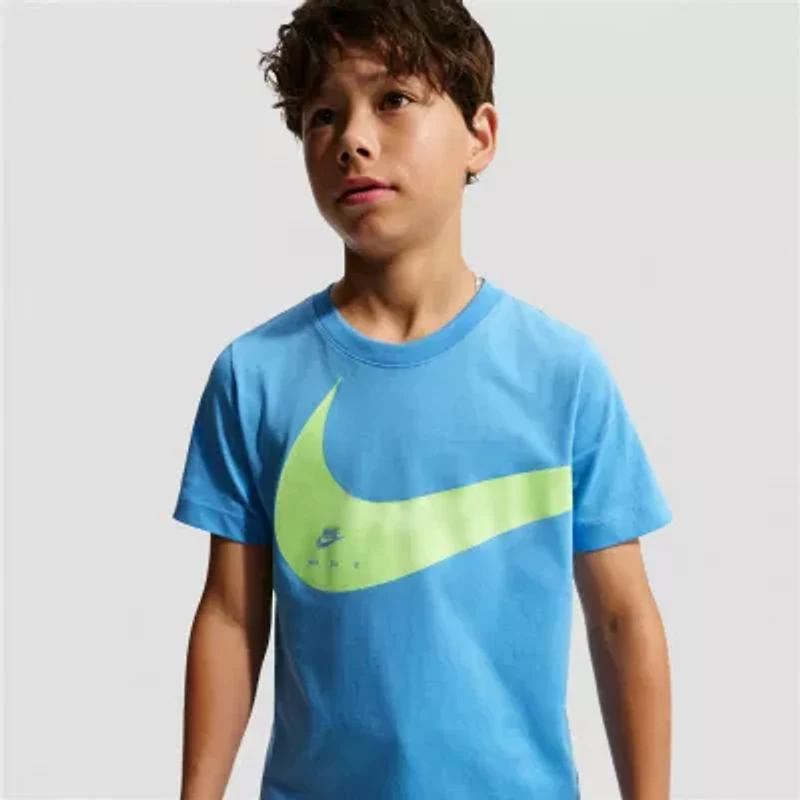 Nike Club Big Kid Unisex Crew Neck Short Sleeve Regular Fit Graphic T-Shirt