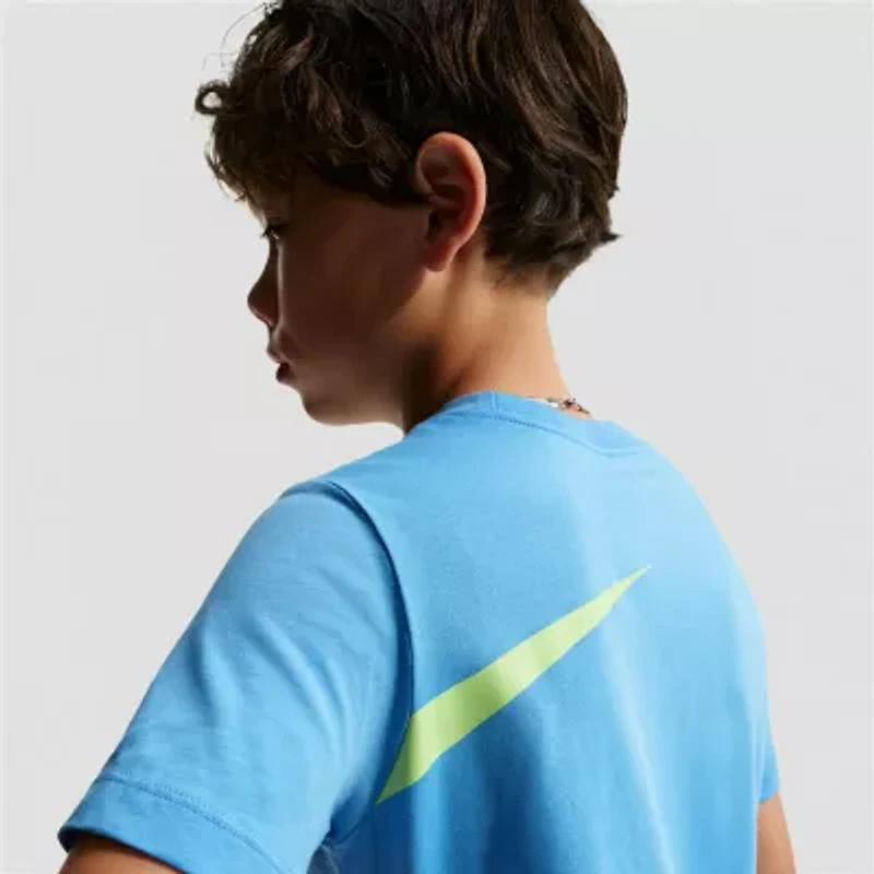 Nike Club Big Kid Unisex Crew Neck Short Sleeve Regular Fit Graphic T-Shirt