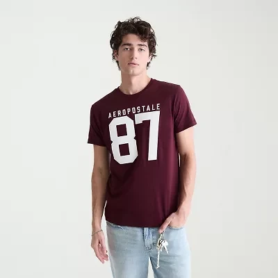 AEROPOSTALE Mens Crew Neck Short Sleeve Classic Fit Graphic T-Shirt
