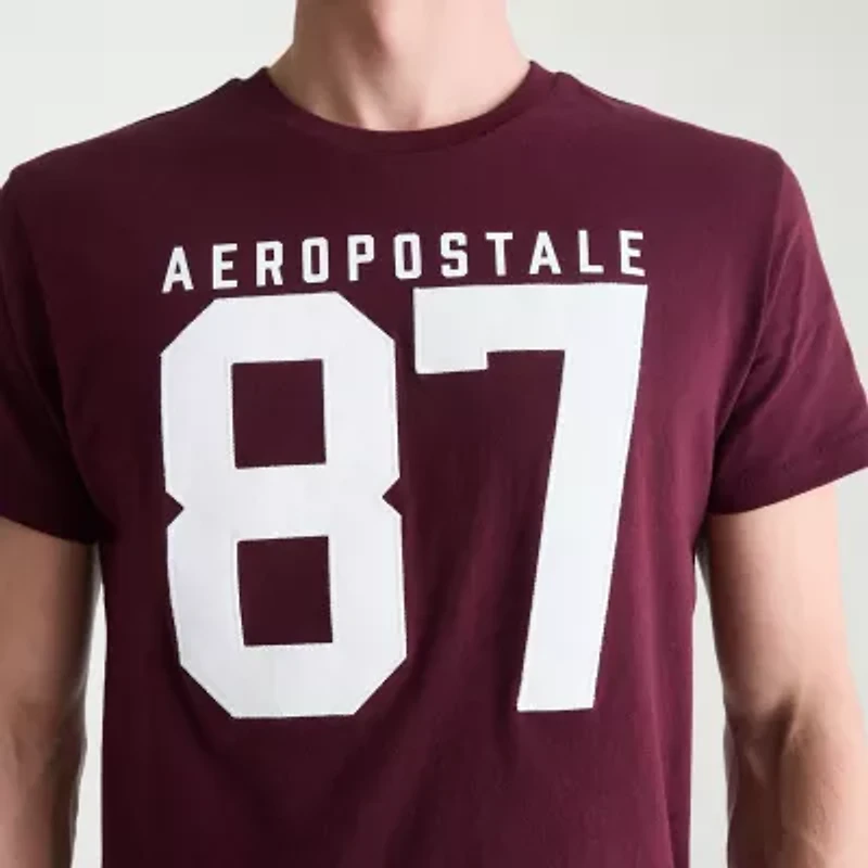 AEROPOSTALE Mens Crew Neck Short Sleeve Classic Fit Graphic T-Shirt