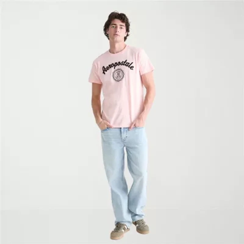 AEROPOSTALE Mens Crew Neck Short Sleeve Classic Fit Graphic T-Shirt