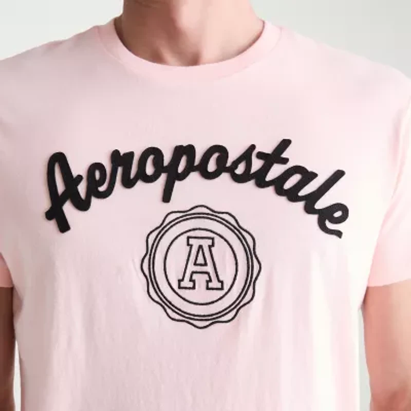 AEROPOSTALE Mens Crew Neck Short Sleeve Classic Fit Graphic T-Shirt