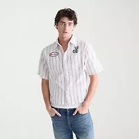 AEROPOSTALE Mens Short Sleeve Boxy Fit Button-Down Shirt