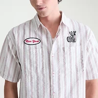 AEROPOSTALE Mens Short Sleeve Boxy Fit Button-Down Shirt