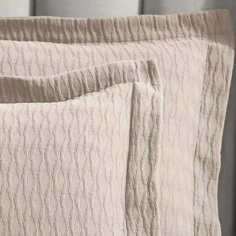 SUPERIOR® Calvert Cotton Lattice Geometric Jacquard Bedspread