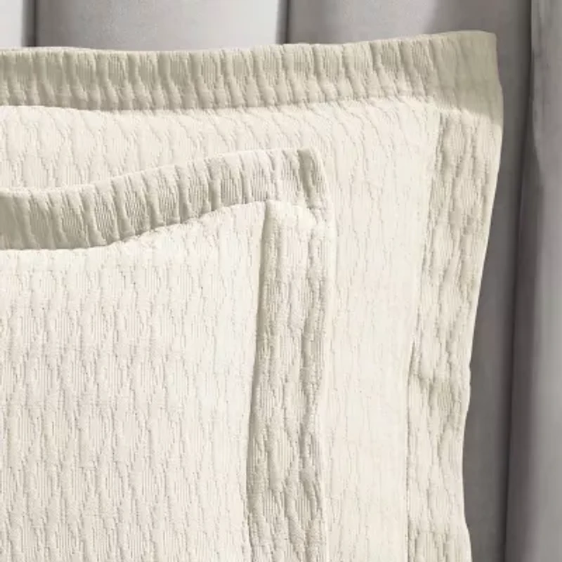 SUPERIOR® Calvert Cotton Lattice Geometric Jacquard Bedspread