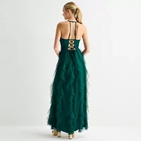 Radiante Couture Womens Juniors Sleeveless A-Line Dress