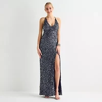 Radiante Couture Womens Juniors Sequin Bodycon Dress