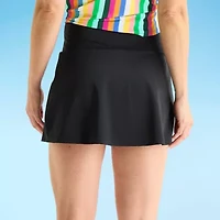 Liz Claiborne Womens Comfort Waistband Swim Skirt