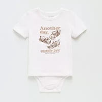 Okie Dokie Toddler Boys Bodysuit Closure Adaptive Crew Neck Short Sleeve