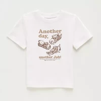 Okie Dokie Toddler & Little Boys Crew Neck Short Sleeve Regular Fit Graphic T-Shirt