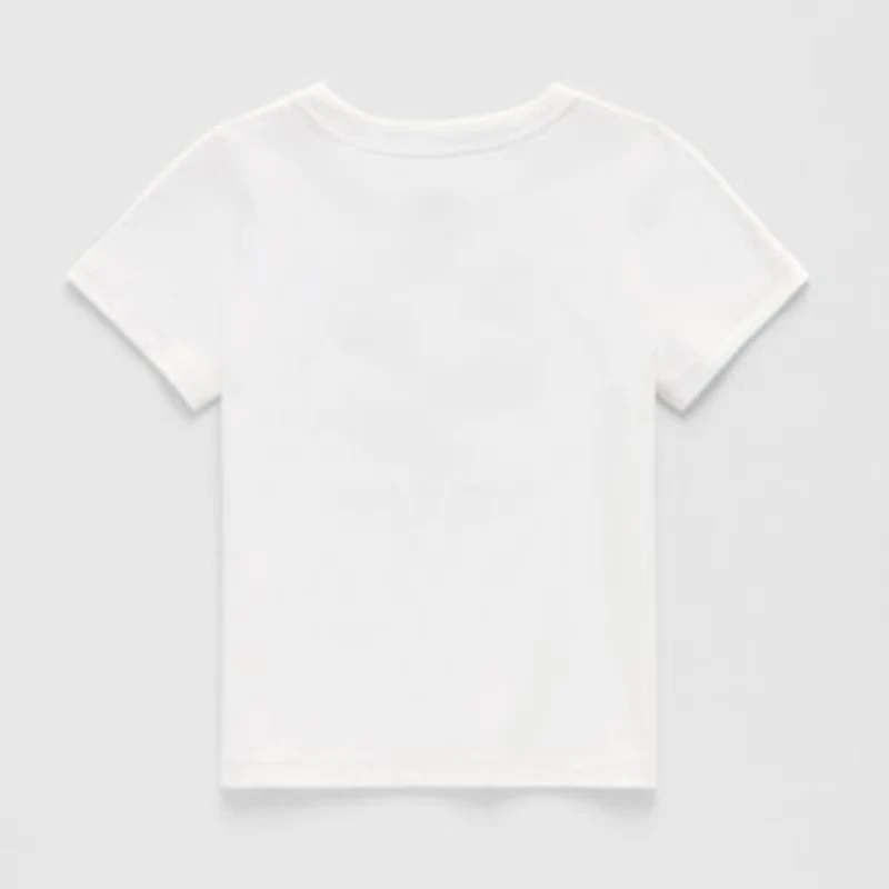 Okie Dokie Toddler Boys Round Neck Short Sleeve Adaptive Regular Fit Graphic T-Shirt