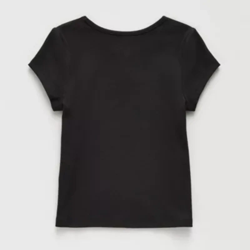 Thereabouts Little & Big Kid Girls Round Neck Short Sleeve T-Shirt
