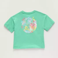 Xersion Little & Big Kid Girls Crew Neck Short Sleeve Relaxed Fit Graphic T-Shirt