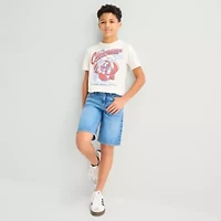 Thereabouts Little & Big Kid Boys Adjustable Waist Denim Short