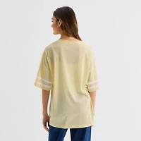 Forever 21 Womens Juniors V Neck Short Sleeve Jersey