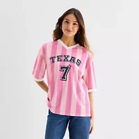 Forever 21 Womens Juniors V Neck Short Sleeve Jersey
