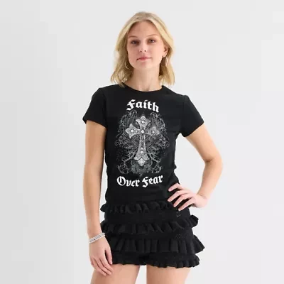 Forever 21 Womens Juniors Short Sleeve Graphic T-Shirt