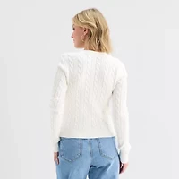 Forever 21 Womens V Neck Long Sleeve Button Juniors Cardigan