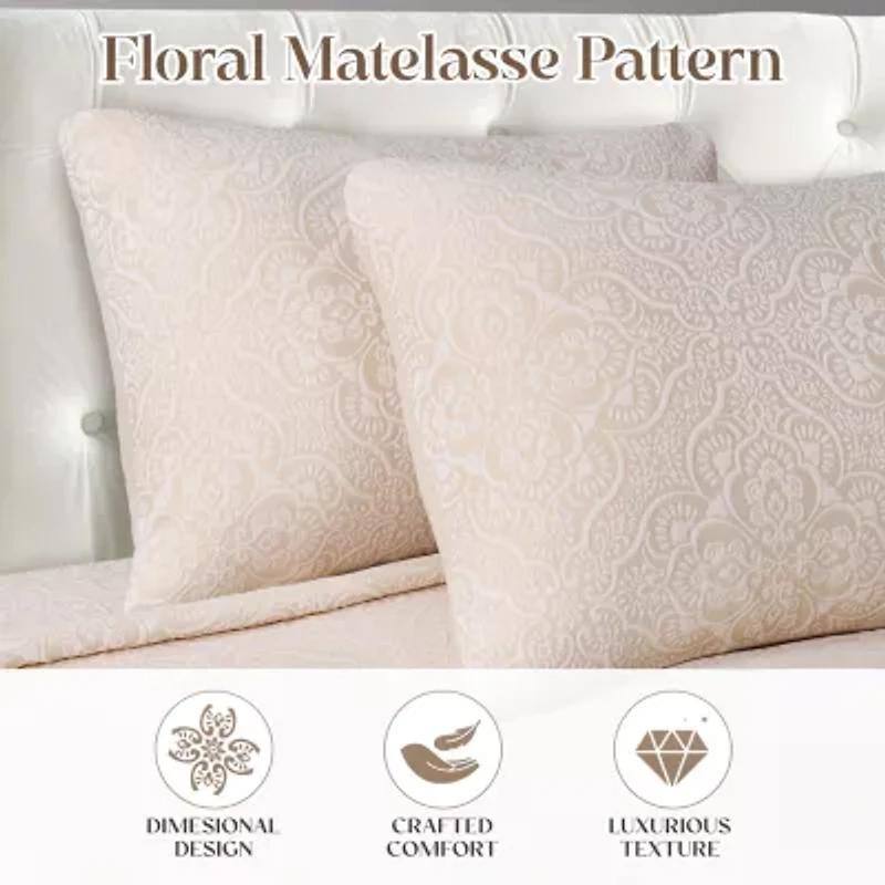 SUPERIOR® Enzy Floral Matelasse Textured Woven Bedspread