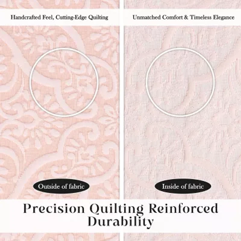 SUPERIOR® Enzy Floral Matelasse Textured Woven Bedspread