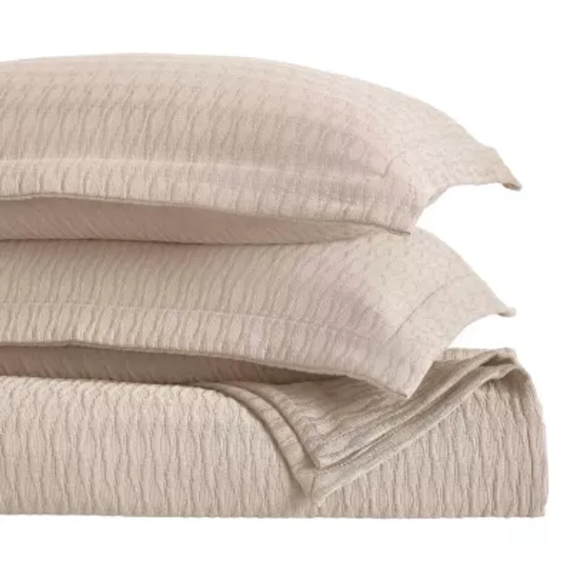 SUPERIOR® Calvert Cotton Lattice Geometric Jacquard Bedspread