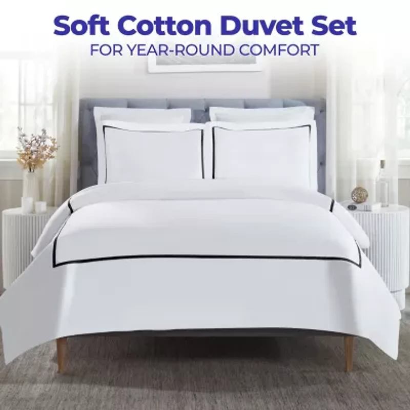 SUPERIOR® Riverton Cotton Embroidered Traditional Duvet Cover