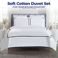 SUPERIOR® Riverton Cotton Embroidered Traditional Duvet Cover