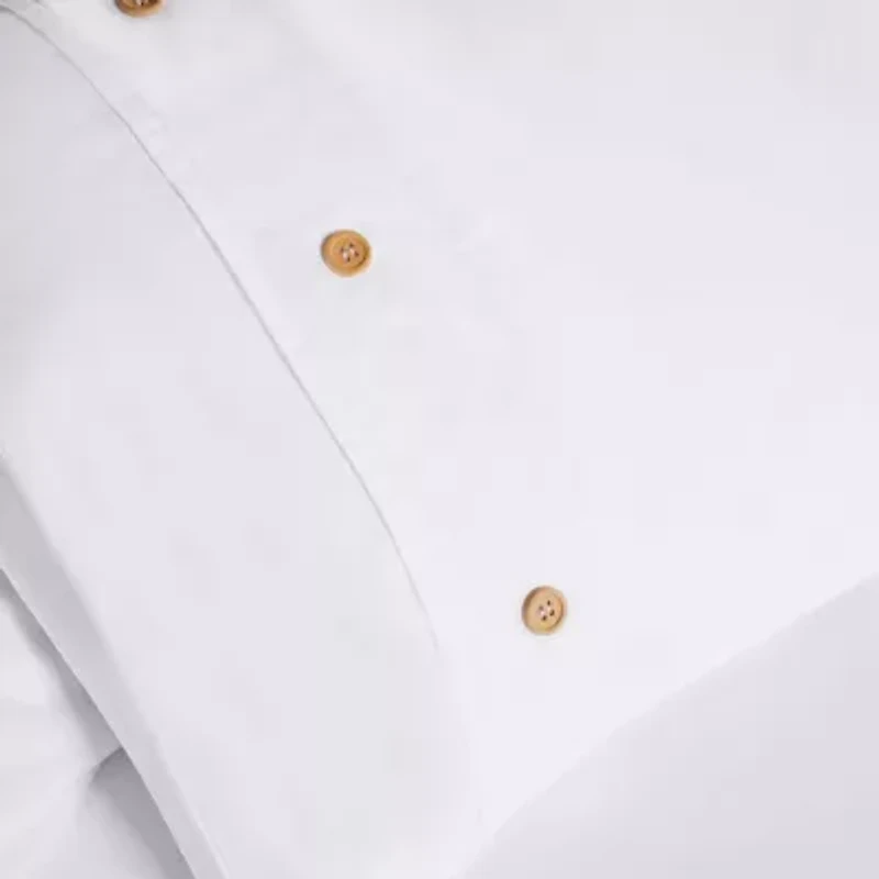 SUPERIOR® Gina Organic Percale Crisp Breathable Reversible Duvet Cover